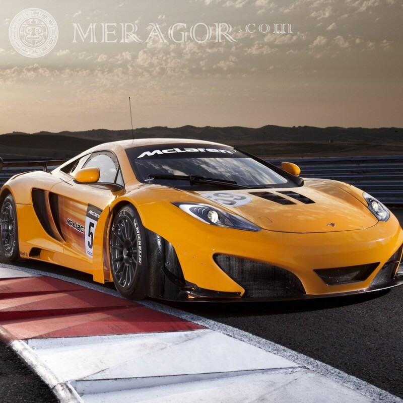 Photo on the profile picture of a sporty McLaren for a guy Cars Transport Race