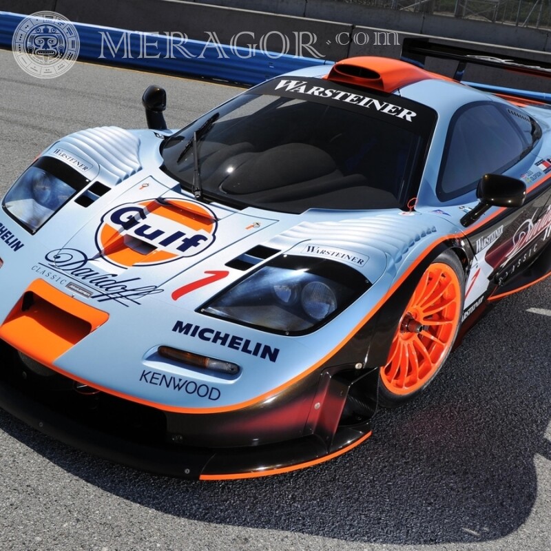 Фотография на аву роскошный спортивный McLaren для парня Автомобили Транспорт Гонки