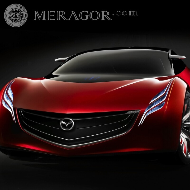 Descarga gratis una foto del avatar de un elegante Mazda rojo para niña Autos Transporte