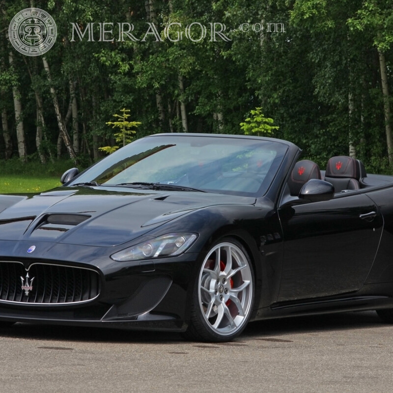 Скачать картинку роскошный Maserati на аву для парня Автомобілі Транспорт