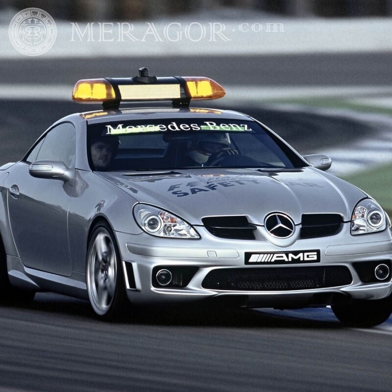 Спортивний Mercedes завантажити фото на аватарку Автомобілі Транспорт Гонки