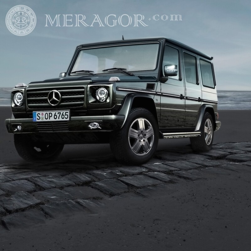 Black SUV Mercedes télécharger la photo sur votre photo de profil Les voitures Transport