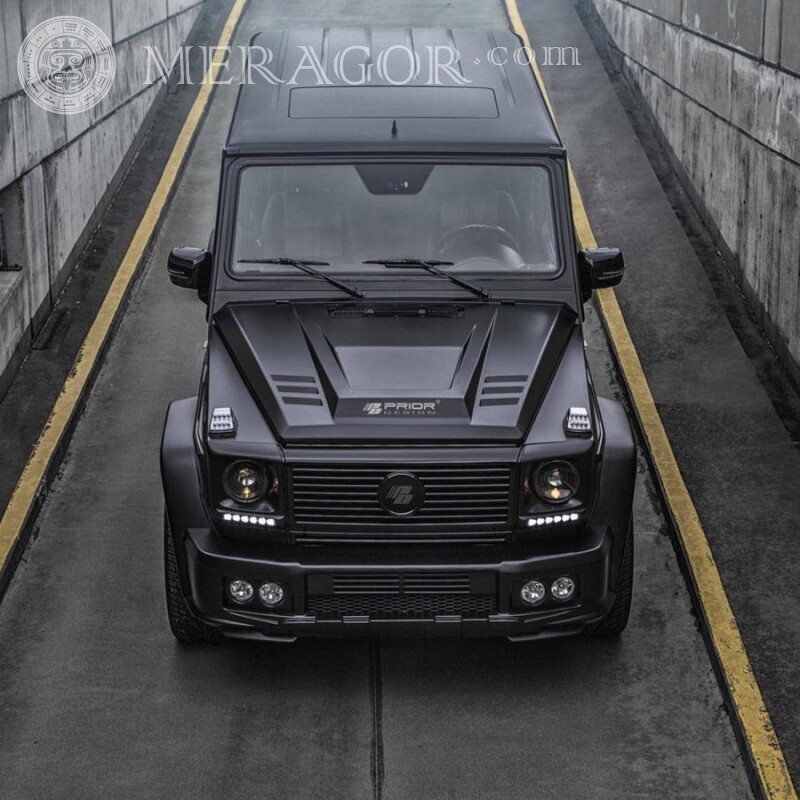 Super crossover noir Mercedes télécharger une photo sur la photo de profil pour un gars Les voitures Transport