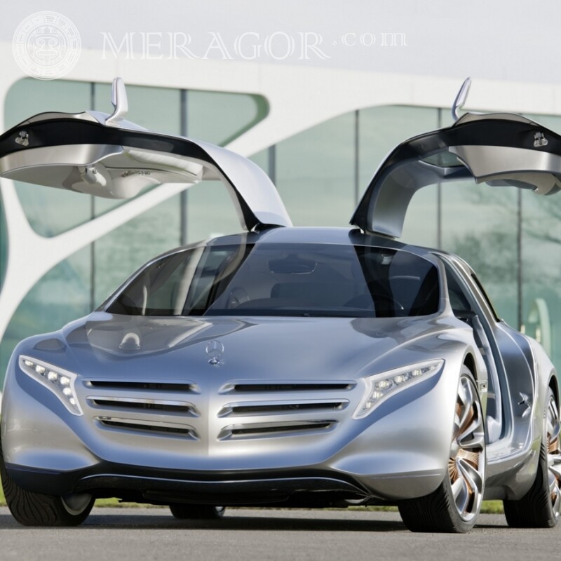 На аву скачать фото великолепный Mercedes с поднимающимися дверями Автомобили Транспорт