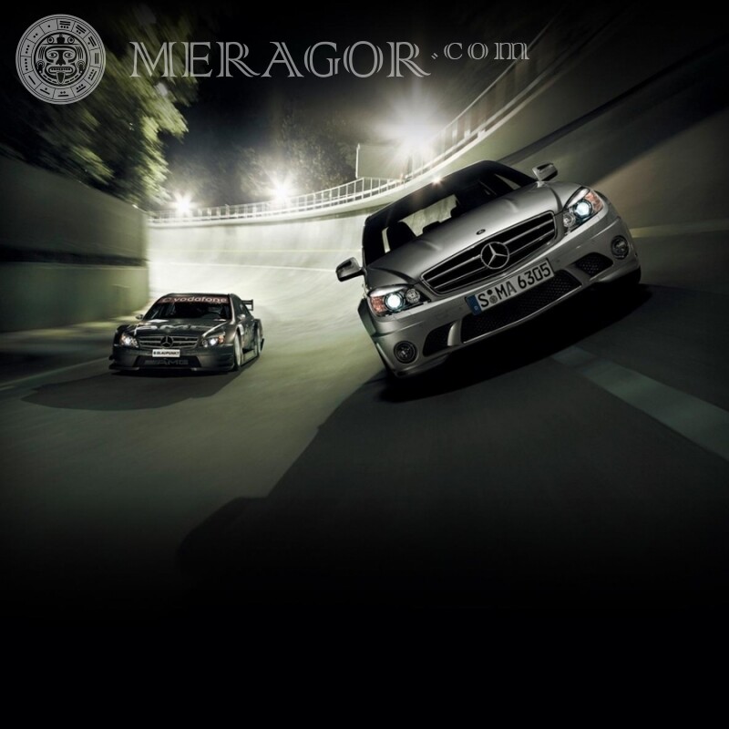 No avatar baixe um desenho do jogo de duas Mercedes Carros Todos os jogos Transporte