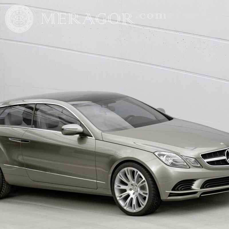 На аватарку завантажити фото німецький сріблястий Mercedes Автомобілі Транспорт