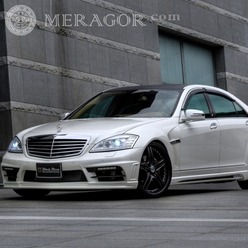 On the profile picture download a photo of a German luxury Mercedes for a guy Cars Transport