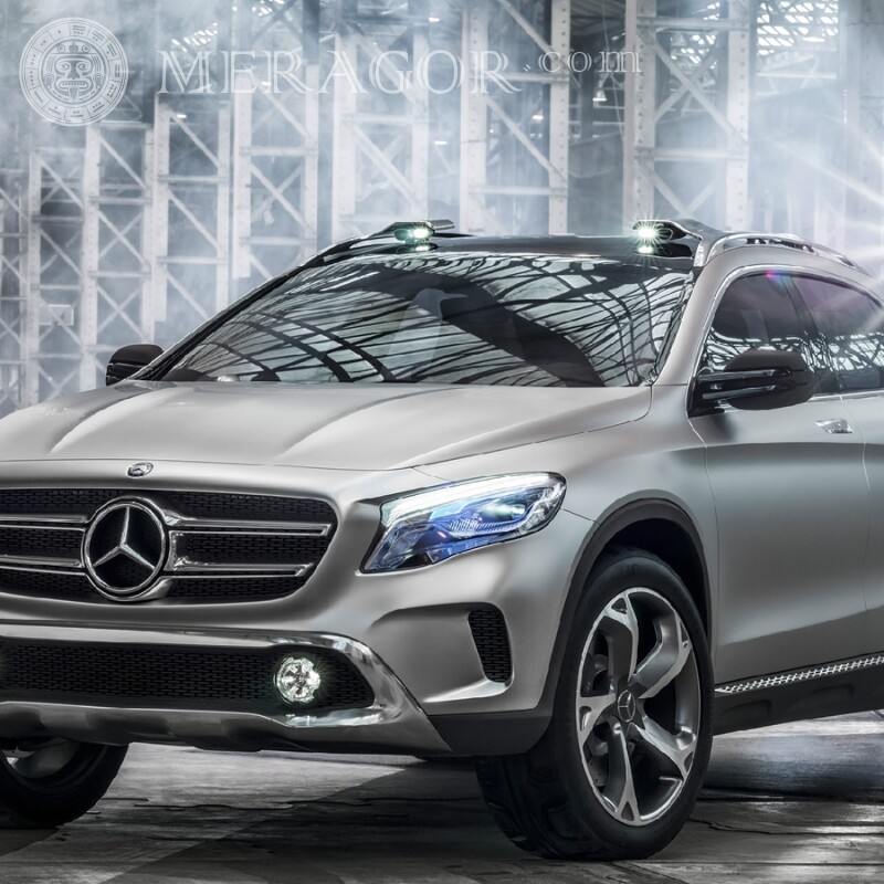 Laden Sie ein Foto eines deutschen Mercedes auf Ihr Profilbild herunter Autos Transport