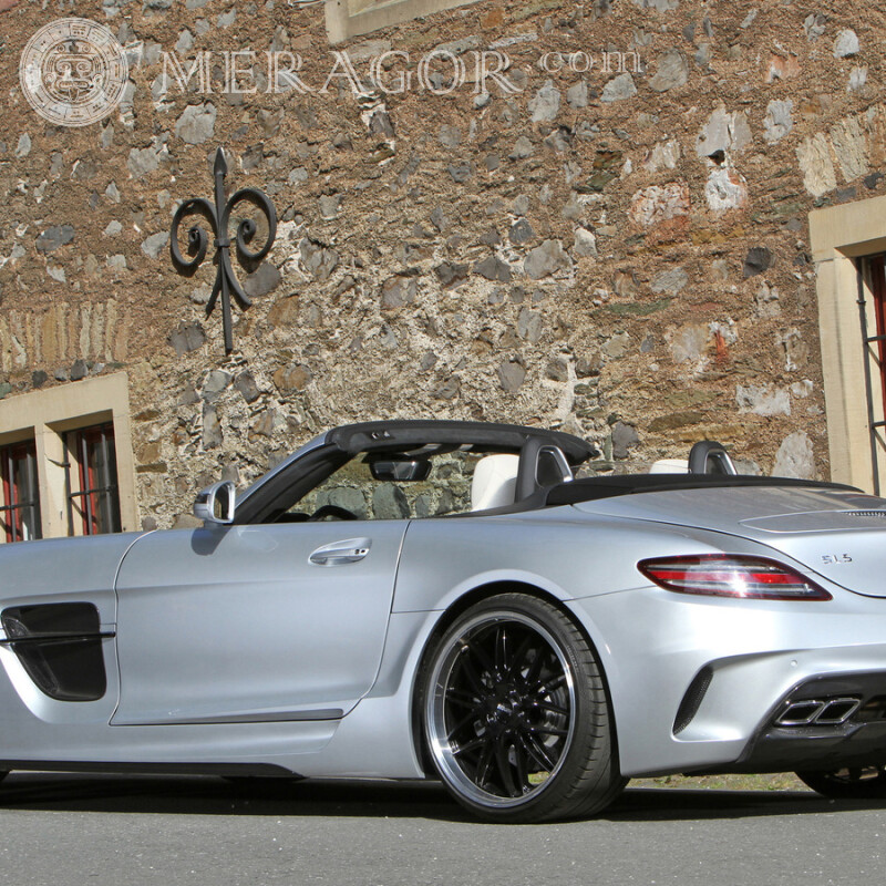 Download a photo of a stunning Mercedes convertible on your profile picture Cars Transport