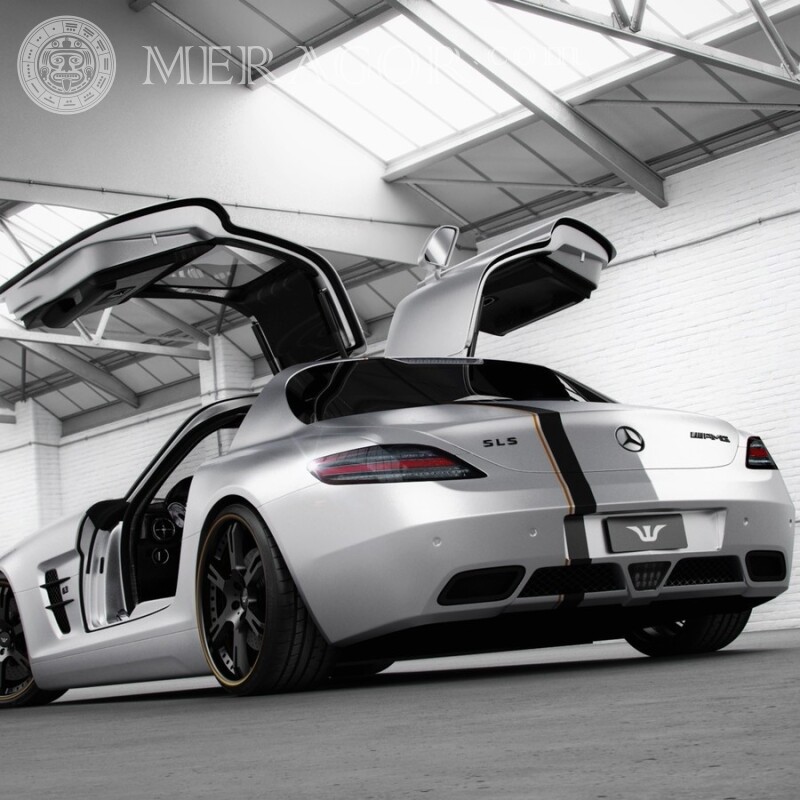 Sur l'avatar téléchargez une photo d'une excellente Mercedes allemande pour Facebook Les voitures Transport