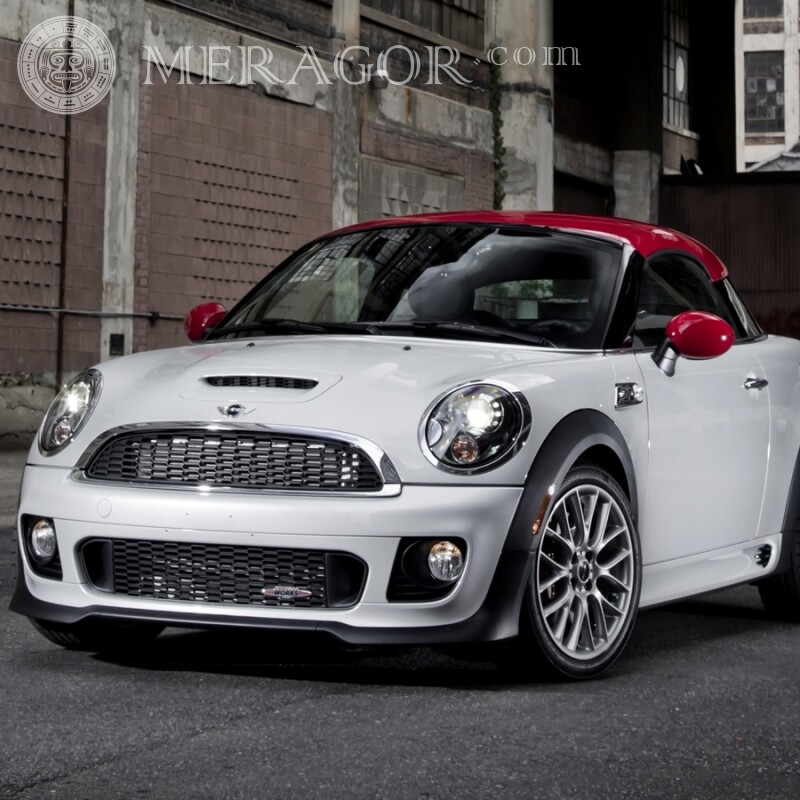 Download photo of a white MINI Cooper on your profile picture for a girl Cars Transport