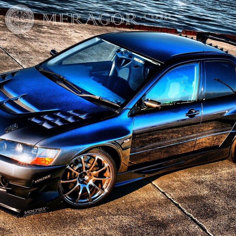 Téléchargez une photo Mitsubishi cool sur votre photo de profil Les voitures Transport