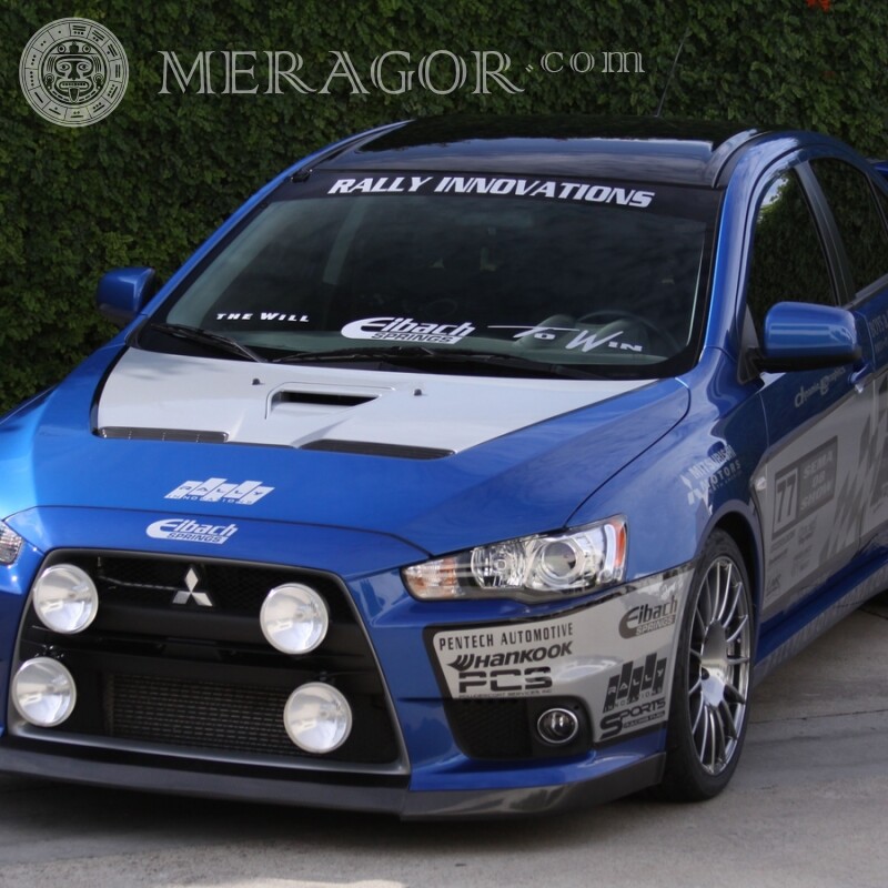 Download Foto ausgezeichnete Rennen Mitsubishi auf Avatar für einen Kerl Autos Transport Rennen