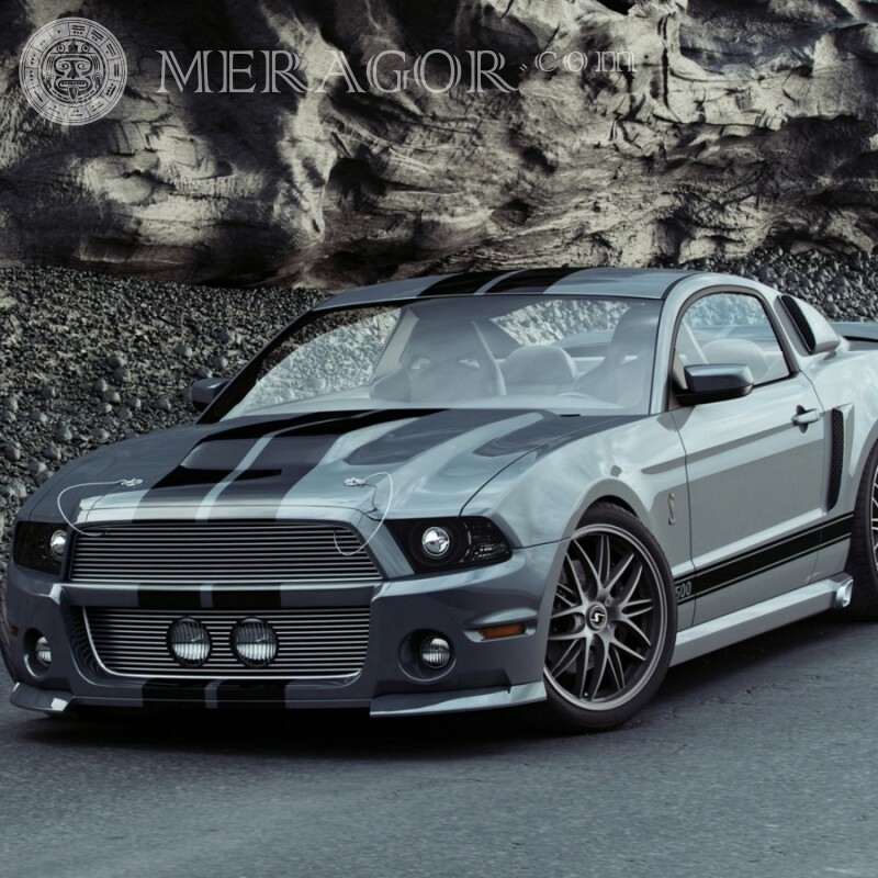 Élégante Ford Mustang télécharger une photo sur votre photo de profil Les voitures Transport