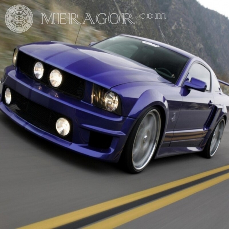 Imagem de download do glamoroso Ford Mustang americano para meninas Carros Transporte