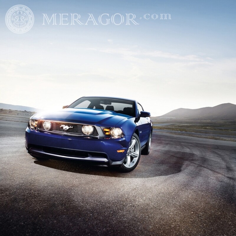 Ford Mustang azul americano descargar foto para chico Autos Transporte