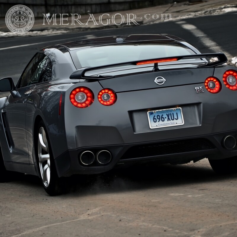 Sporty black Nissan download photo on your profile picture Cars Transport