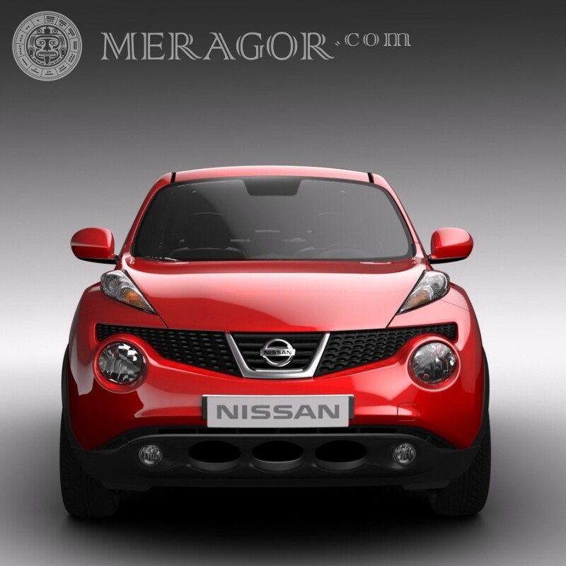 Чудовий червоний Nissan скачати фото на аватарку для дівчини Автомобілі Транспорт