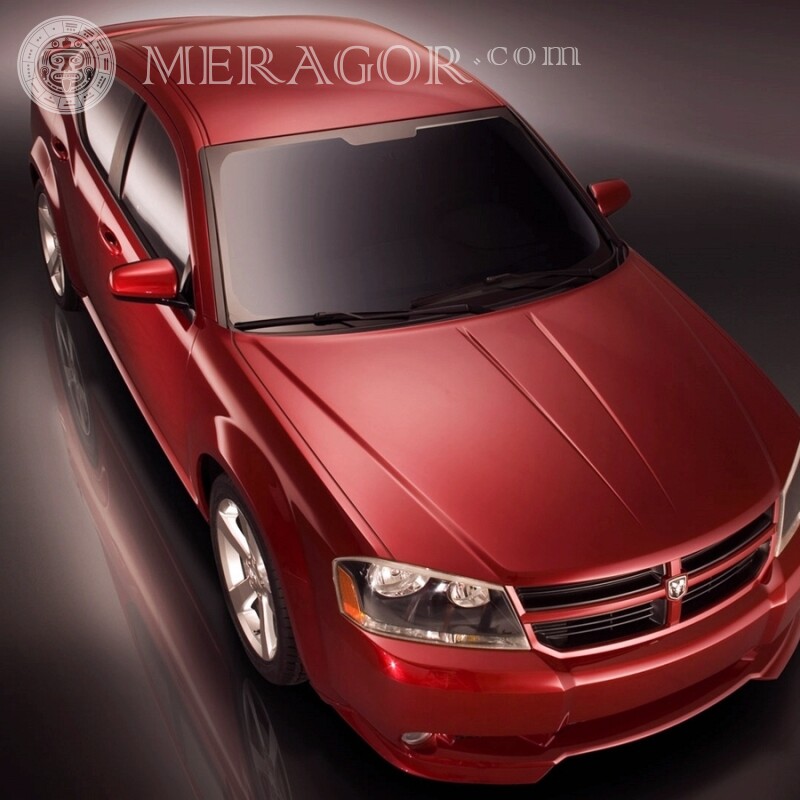 Стильний червоний Dodge завантажити фото Автомобілі Транспорт