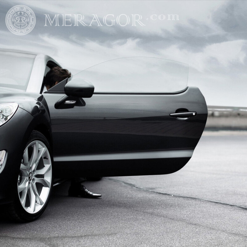 Great Black Peugeot télécharger la photo sur votre photo de profil Les voitures Transport