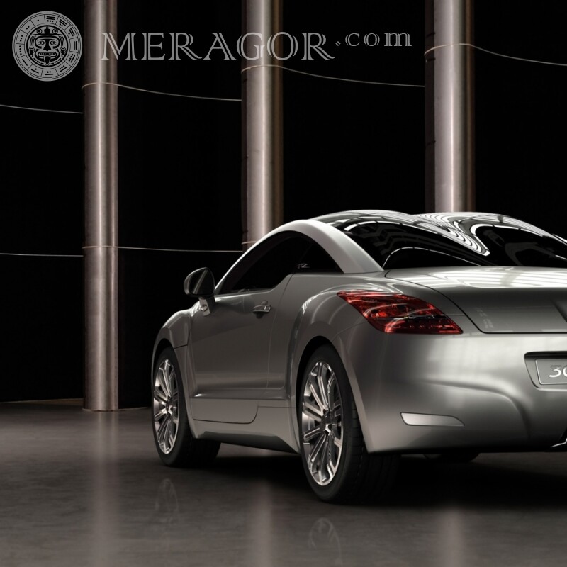 Приголомшливий сріблястий Peugeot завантажити фото Автомобілі Транспорт