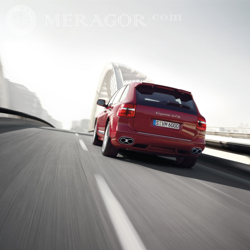 Фото на аватарку для TikTok відмінний червоний Porsche Автомобілі Транспорт