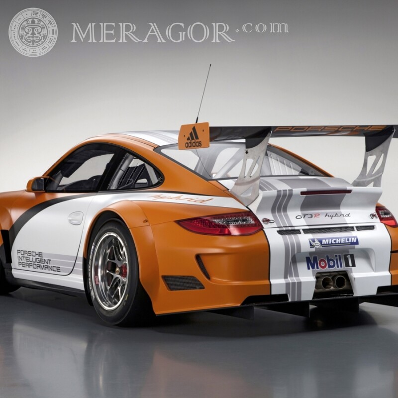 Фото на аватарку для ТикТок гоночный шикарный Porsche Автомобили Транспорт Гонки