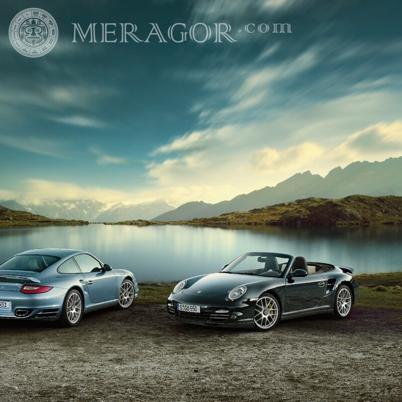 Фото на аватарку для ВК два замечательных Porsche Автомобили Транспорт