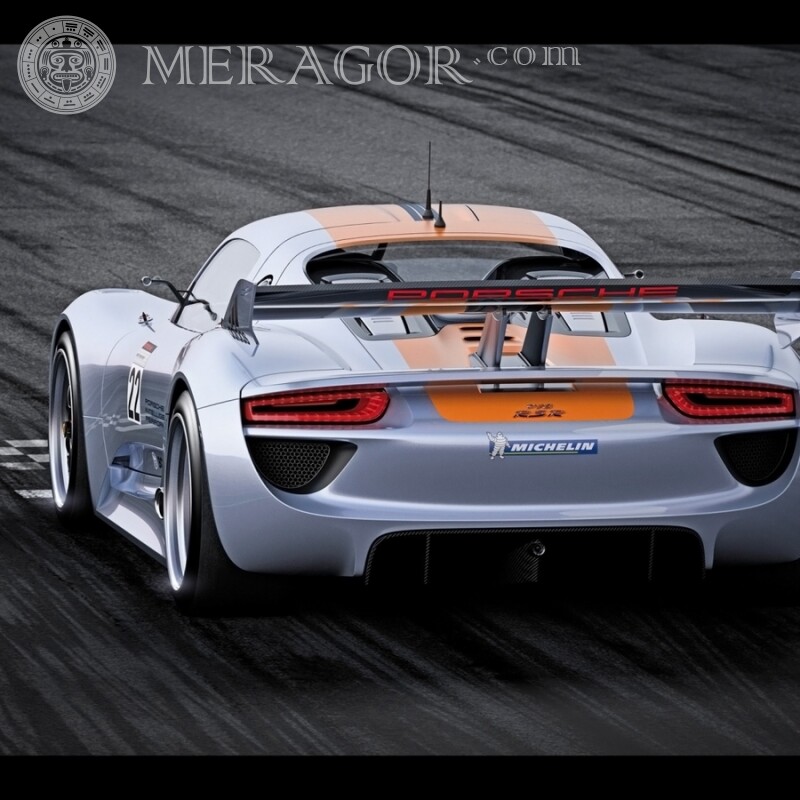 Foto no avatar para download grátis do Instagram sports Porsche Carros Transporte Raça