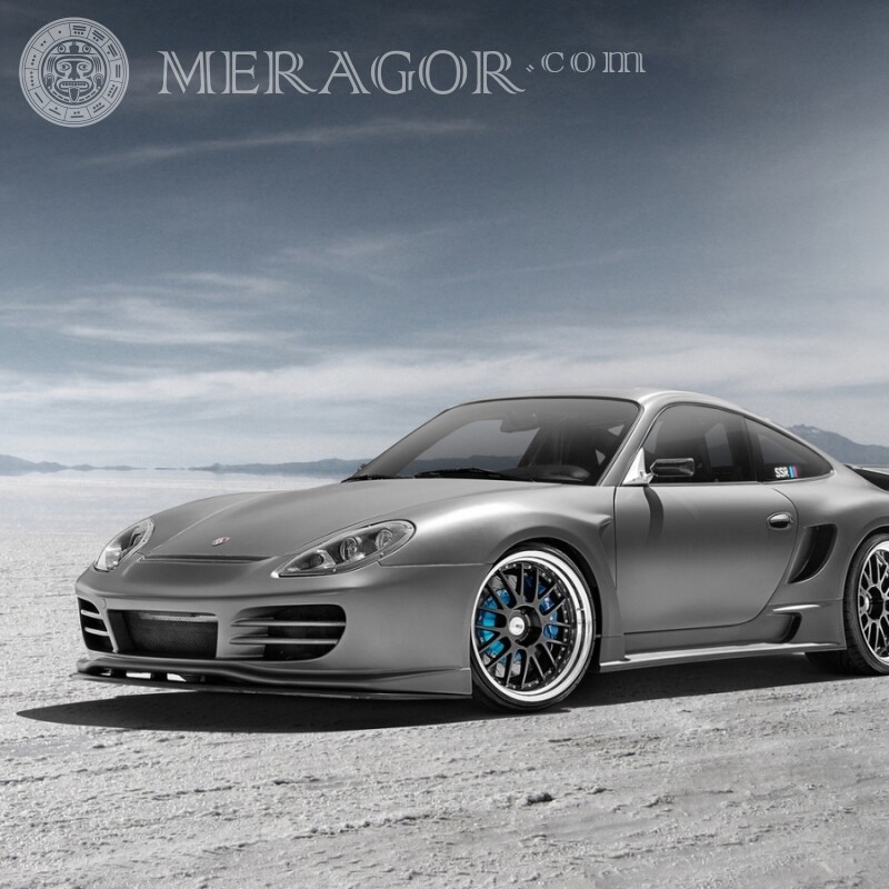 Фото на аватарку для ВатсАпп розкішний сріблястий Porsche скачати безкоштовно Автомобілі Транспорт
