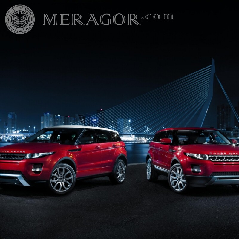 Téléchargez la photo pour votre photo de profil Instagram Deux Range Rovers sympas Les voitures Transport
