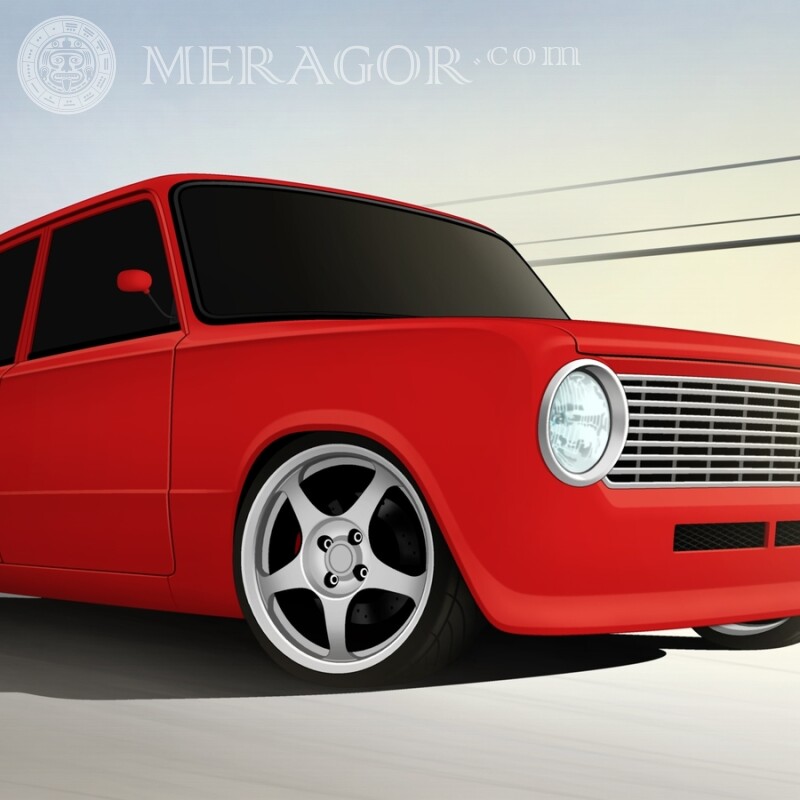 Red VAZ after tuning download photo on your profile picture on YouTube Cars Transport