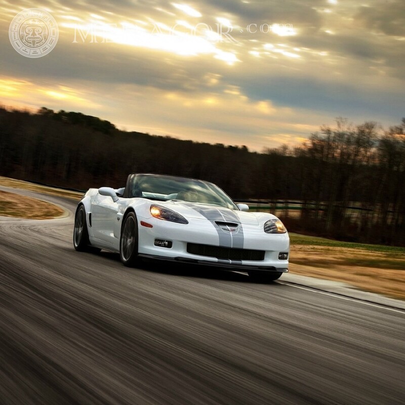 Foto de download do carro esporte Chevrolet no avatar para cara Carros Transporte