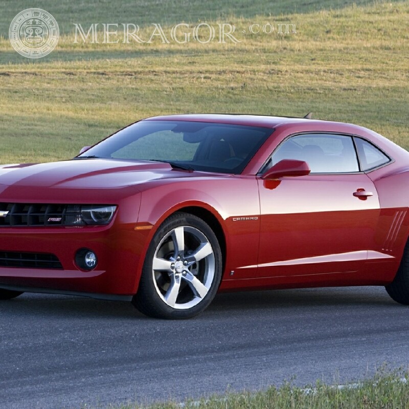 Download photo red Chevrolet for girl Cars Transport