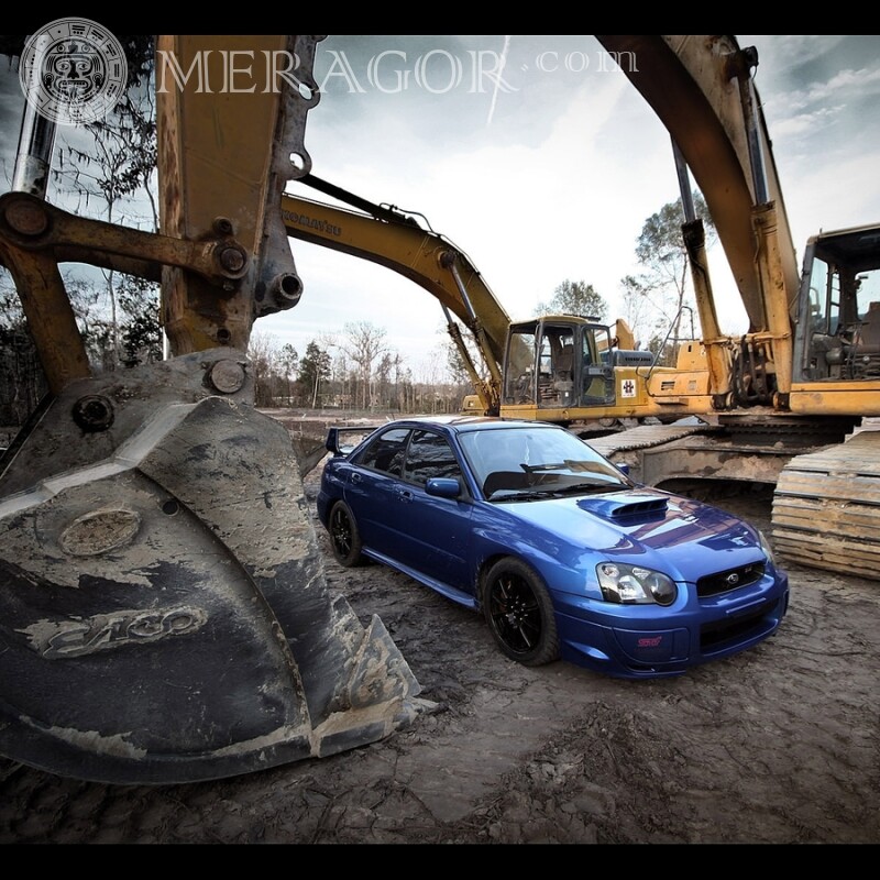 Avatar pour TikTok Luxury Blue Subaru Télécharger la photo Les voitures Transport
