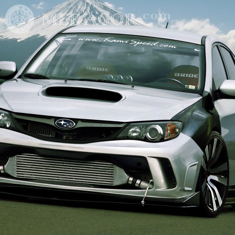 Крута аватарка в Інстаграм гоночна Subaru завантажити фото Автомобілі Транспорт Гонки