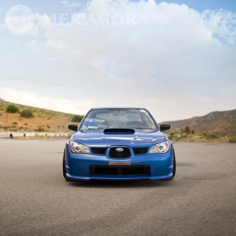 Аватарка в TikTok розкішна синіючи Subaru завантажити фото Автомобілі Транспорт