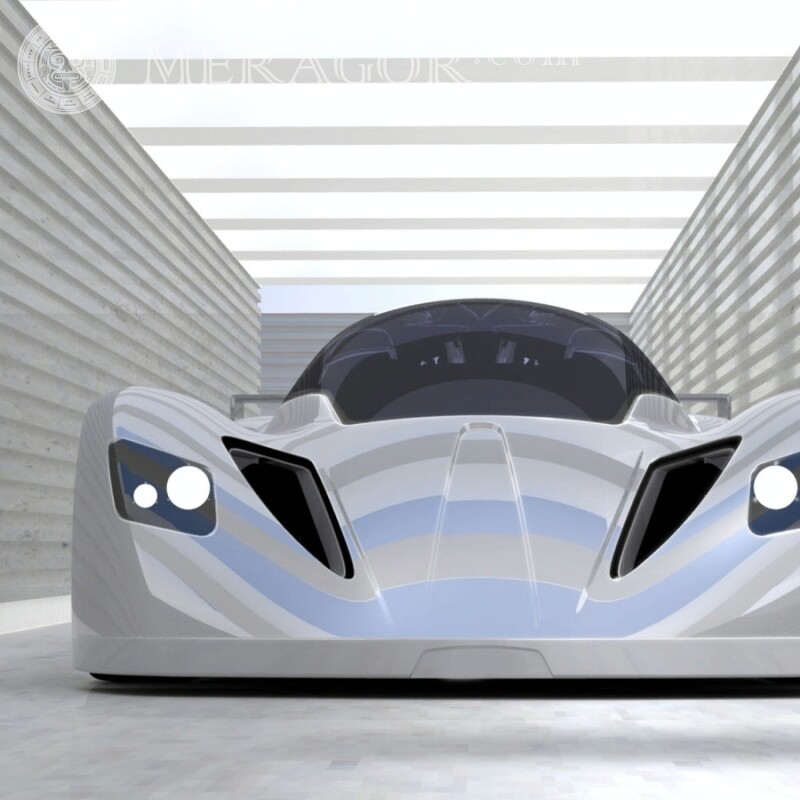 Descargar foto gratis en avatar cool white sports car Autos Transporte Carrera