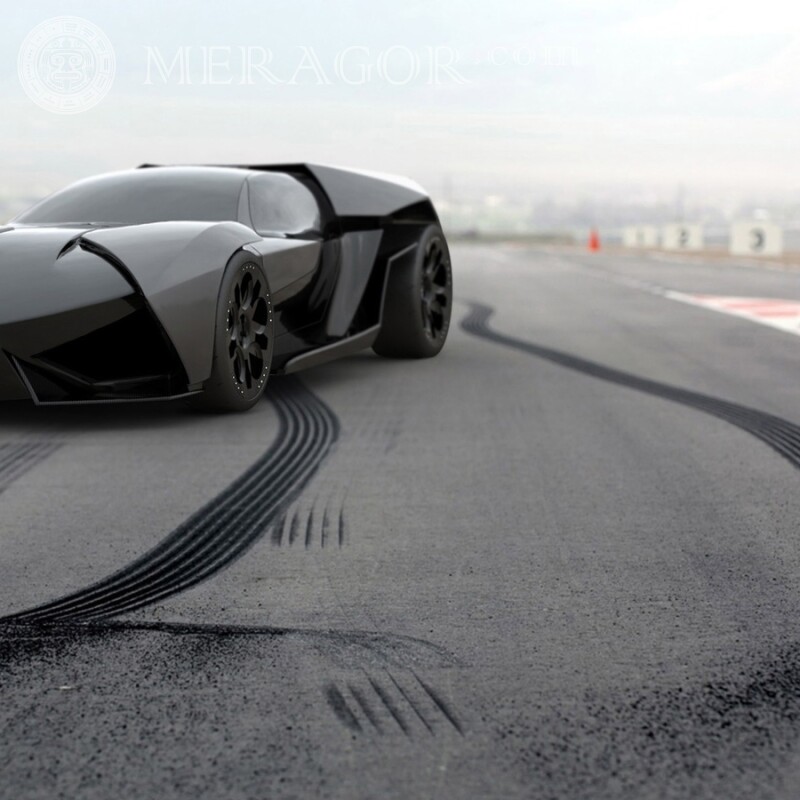 Sur la photo d'avatar d'une voiture de sport cool Les voitures Transport Course