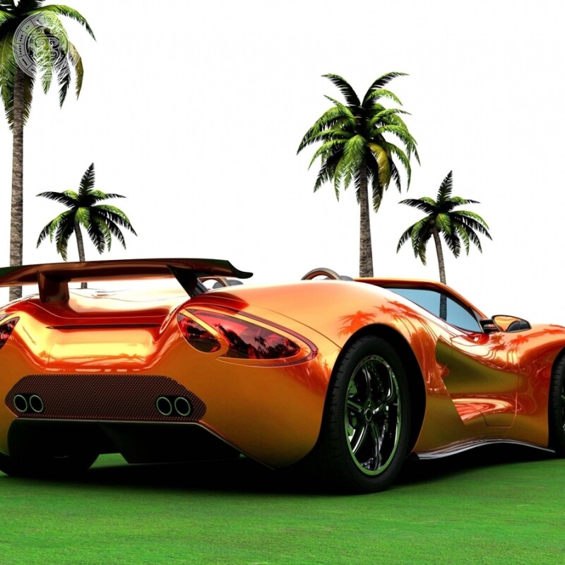 Безкоштовно для дівчини на аватарку помаранчева машина скачати Автомобілі Транспорт Гонки