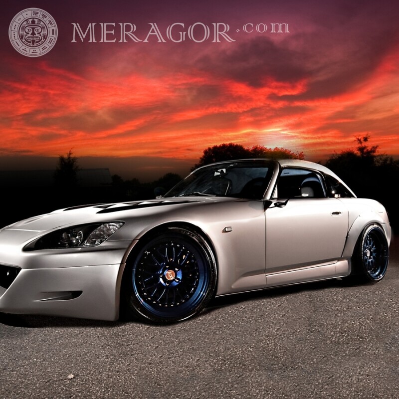 Download for avatar free for a guy cool car at sunset Cars Transport