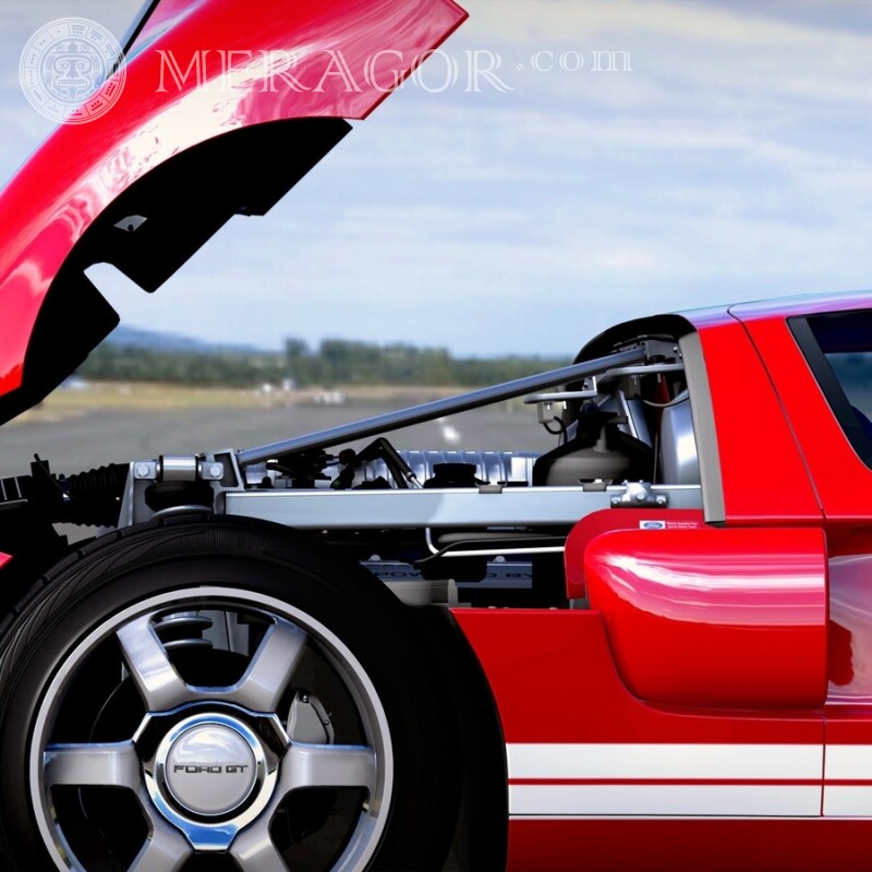 Kostenloser Download für einen Avatar für einen roten Sportwagen Autos Transport