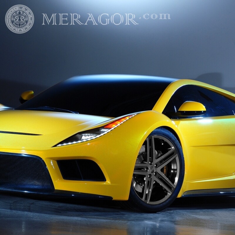 Photo sur l'avatar d'une voiture jaune cool pour un mec gratuit Les voitures Transport