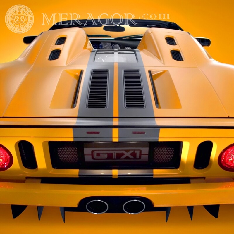 Kostenloser gelber Auto-Avatar für einen Kerl, der ein Foto herunterlädt Autos Transport