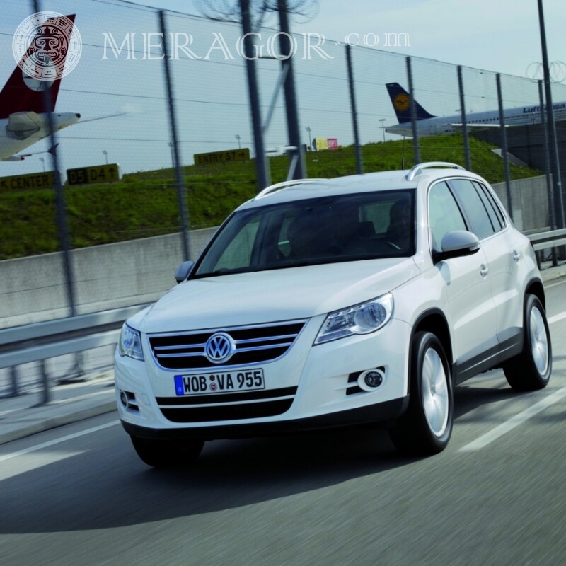 Téléchargement gratuit de photo d'un SUV blanc pour un mec sur un avatar Les voitures Transport