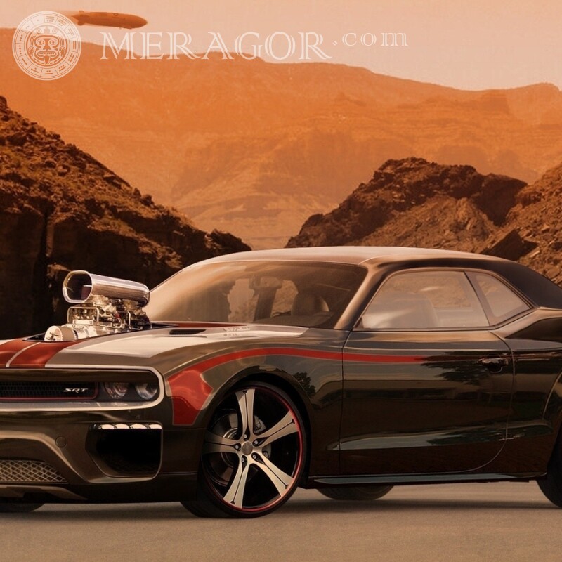 For a guy download a cool black car photo on your avatar Cars Transport Race