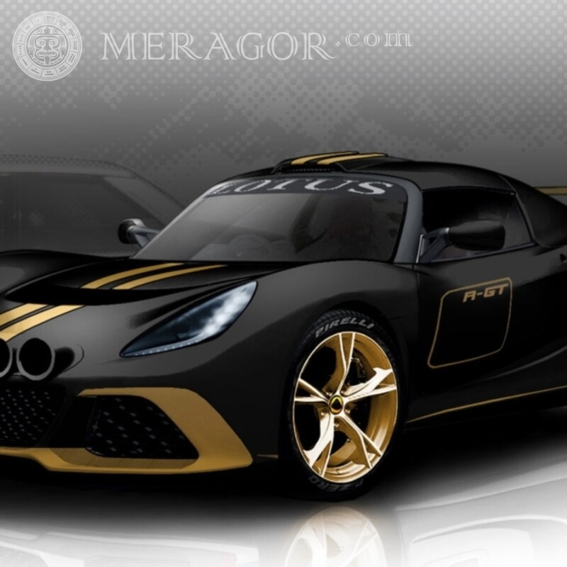 Безкоштовно для хлопця чорна спортивна машина на аватарку Автомобілі Транспорт Гонки