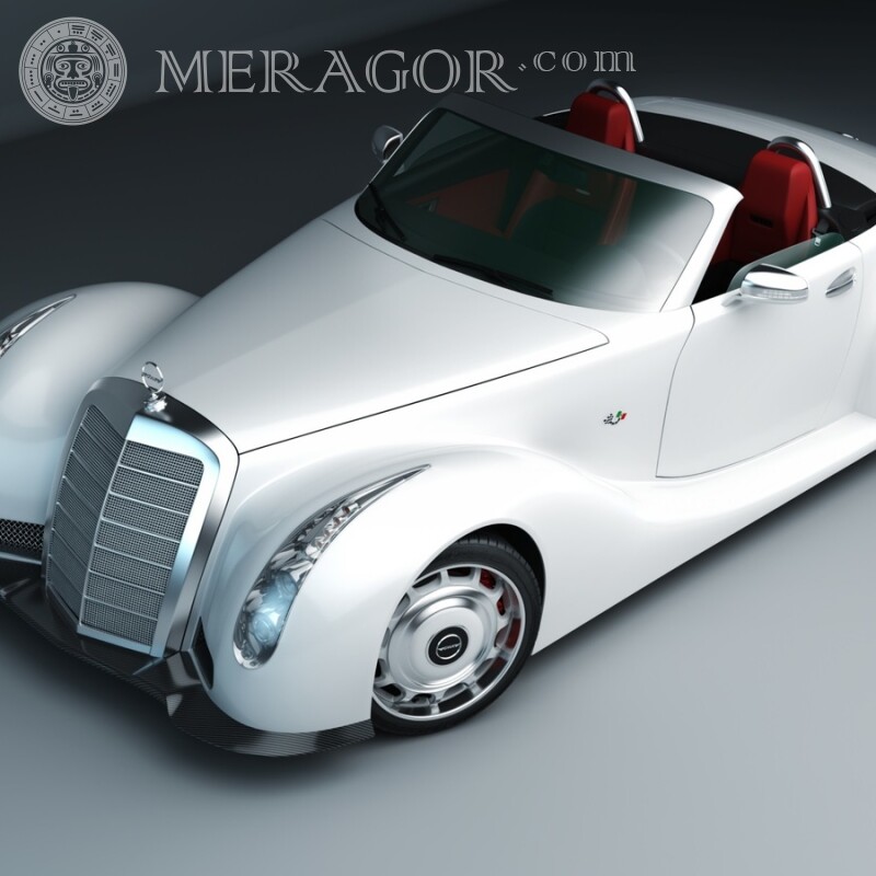 En el avatar, descargue una foto de un automóvil de lujo blanco para un chico gratis Autos Transporte