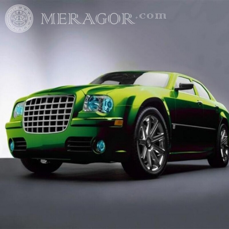 Free download a green car photo for a guy on an avatar Cars Transport