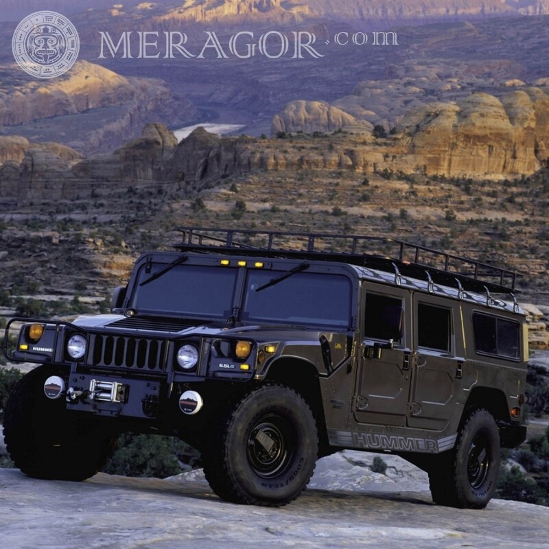 Download photo black Hummer on profile picture for a guy Cars Transport